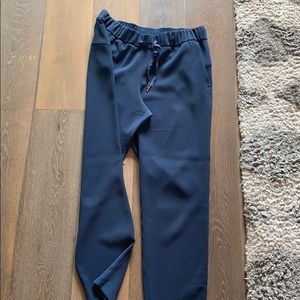 Navy on the fly pants